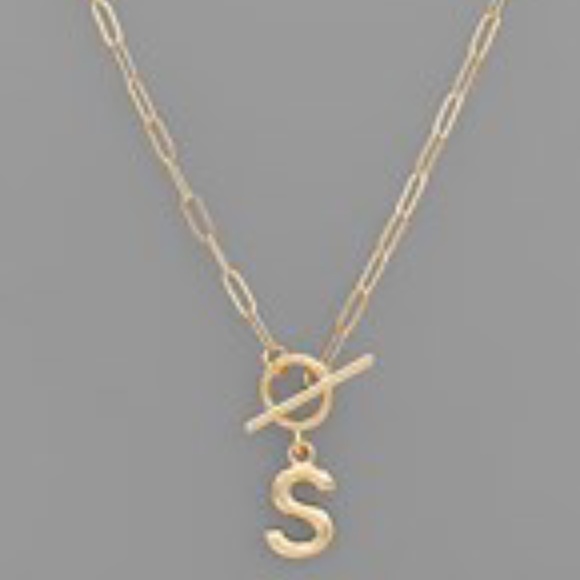 Inital Toggle Necklace - Picture 14 of 16